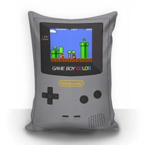 Almofada Pequena Game Boy Cinza